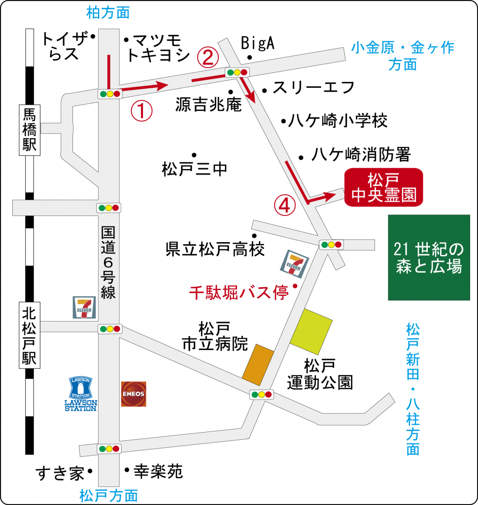 松戸中央霊園地図(柏方面)(illsutrator) 松戸中央霊園